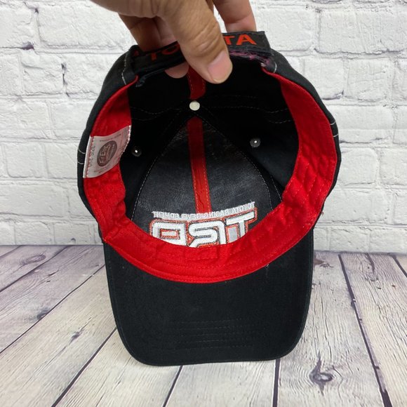 TRD Toyota Racing Development Hat Cap Strap Back Black Graphic Print Fast Eddie - Picture 7 of 9